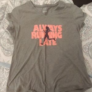 "Always Running Late" t-shirt